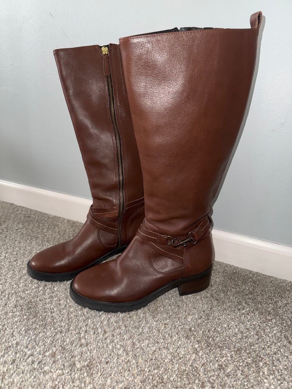 BODEN brown leather Riding boots - size 39/8
